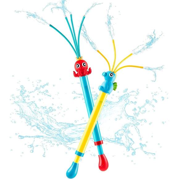 2 pack Sea Animal Water Blaster Squirt Toy With Soaker Toy Outdoor Pool Party - Picture 3 of 11
